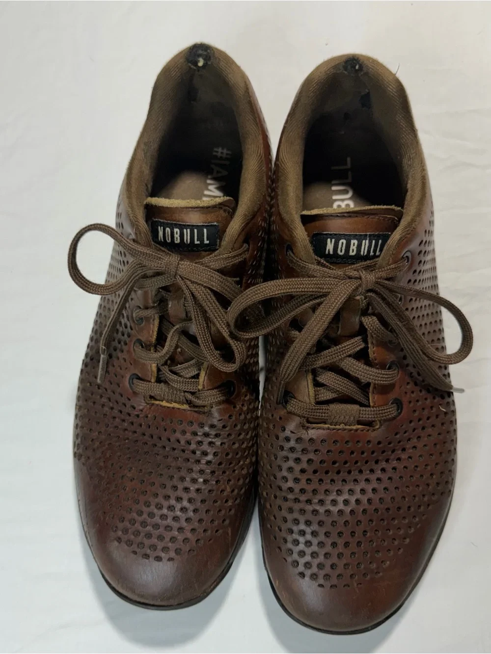 Nobull Perforated Leather Trainers